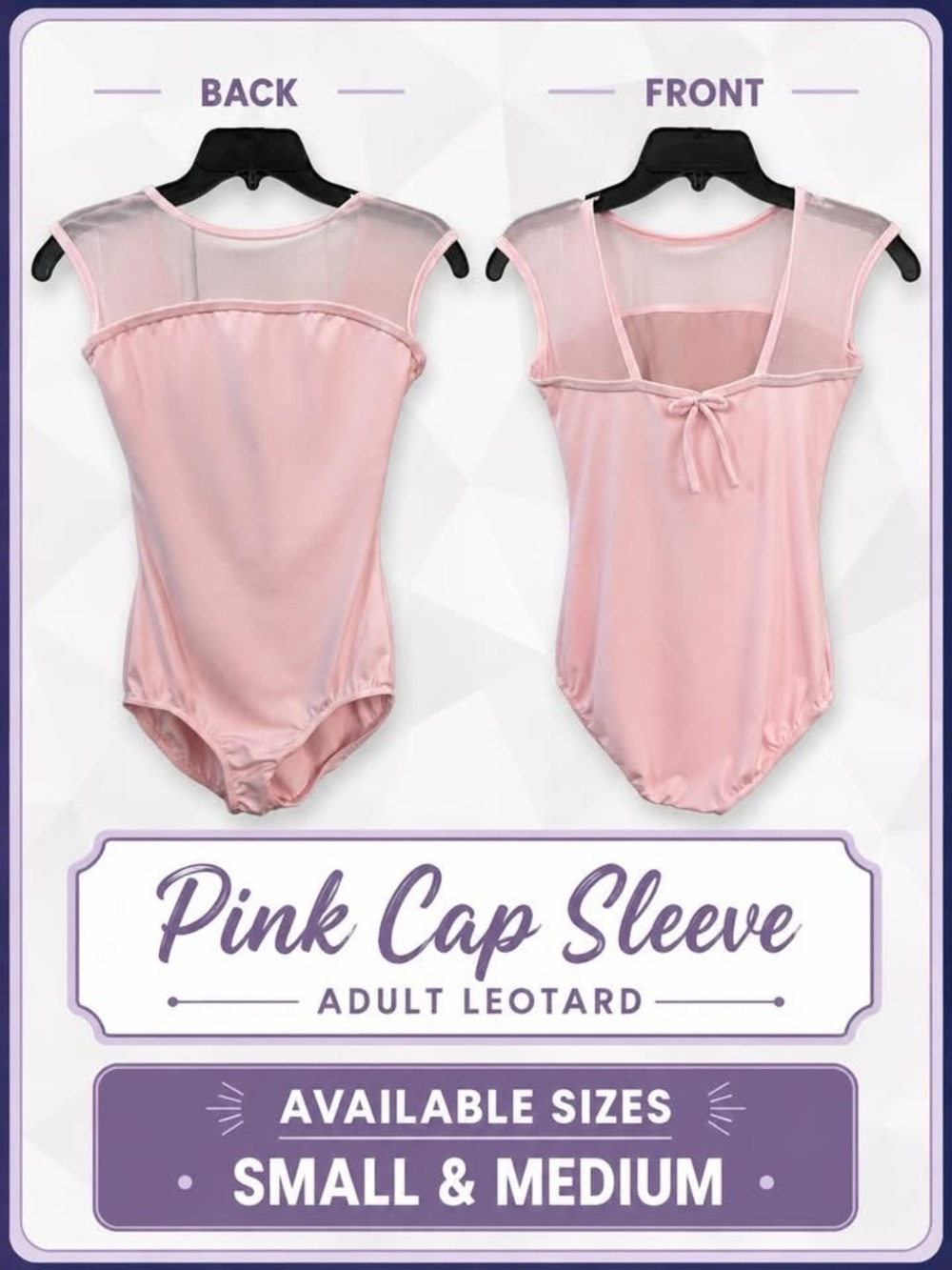 Revolution Pink Cap Sleeve Adult Leotard - Soft Pink